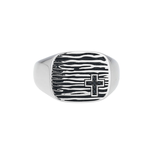 UR0115 - Timber Signet Ring | ethos