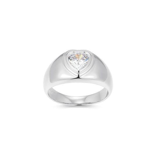 RR0237W6 - Heart Dome Ring | reign