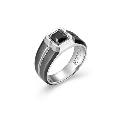 UR012410 - Genuine Black Sapphire Statement Ring | Paris 1901