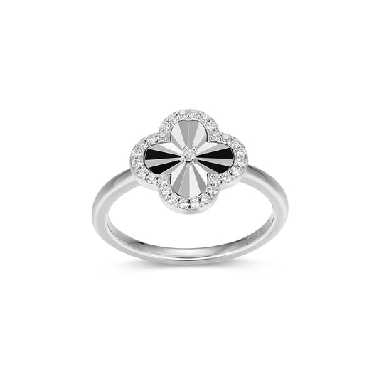 BR0309W5 - Sunray Clover Ring | m by monte luna