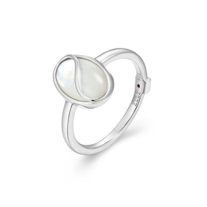 LR03016 - Twist Mother of Pearl Ring | Paris 1901