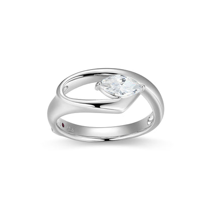 LR02766 - Marquise Ribbon Ring | Paris 1901