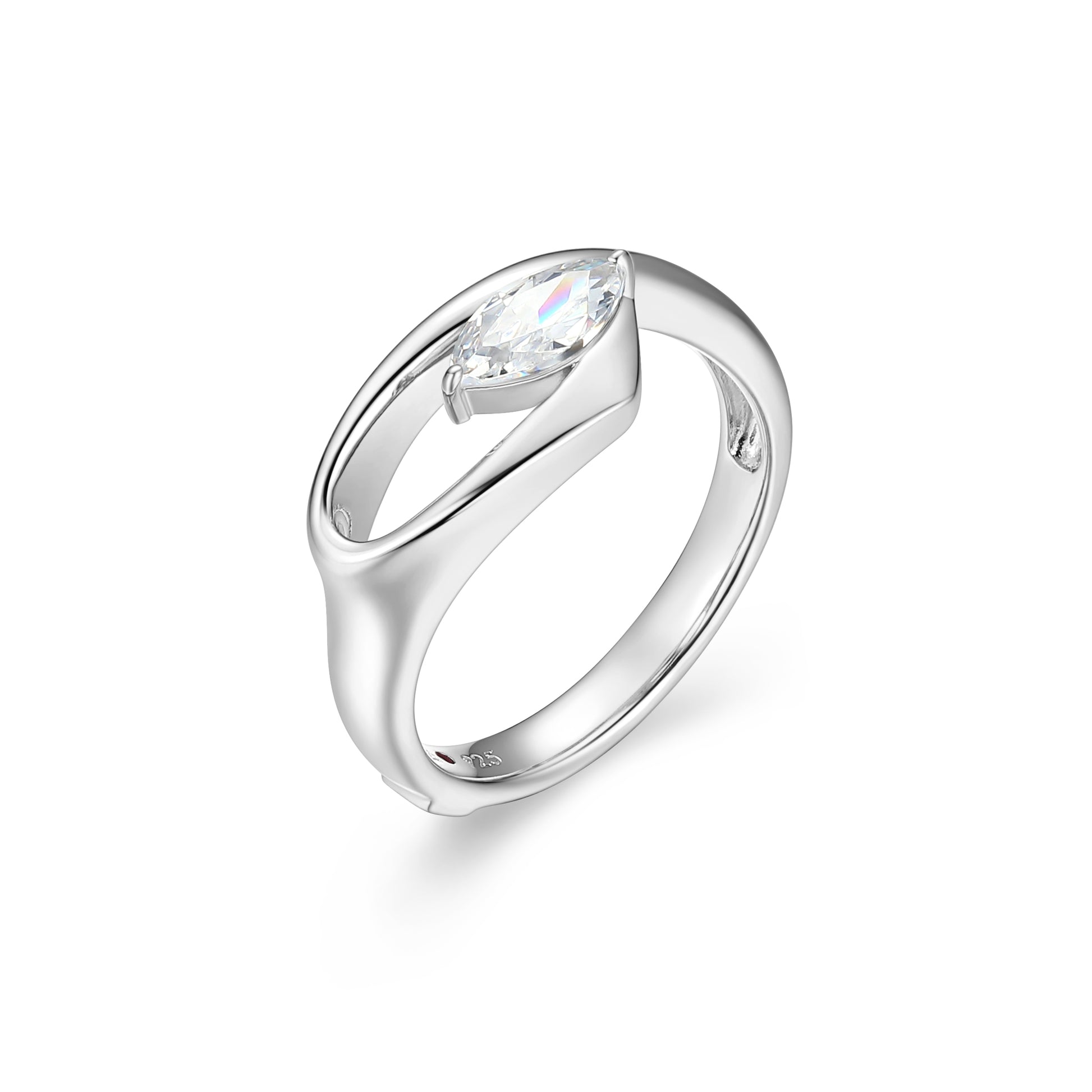 LR02766 - Marquise Ribbon Ring | Paris 1901