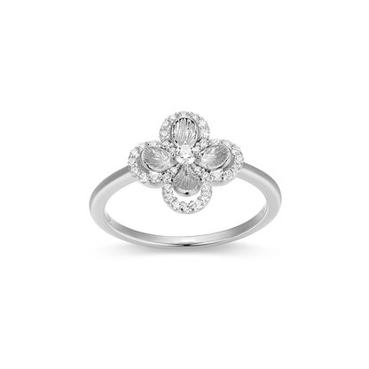 CR0204 - Flower Clover Ring | charles garnier