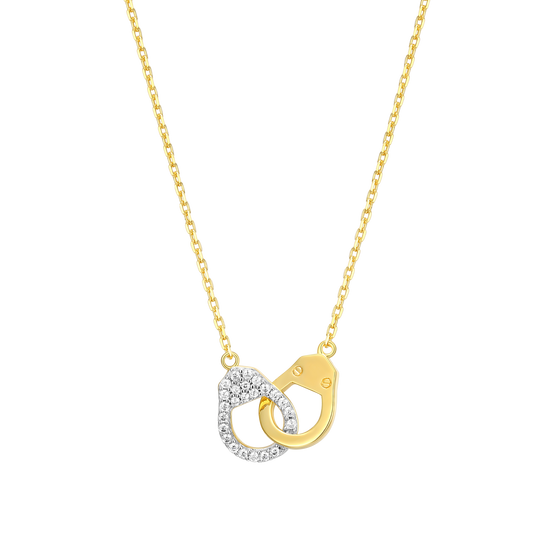 Arrested Statement Necklace in 14K Yellow Gold-Plated Sterling Silver | M by Monte Luna