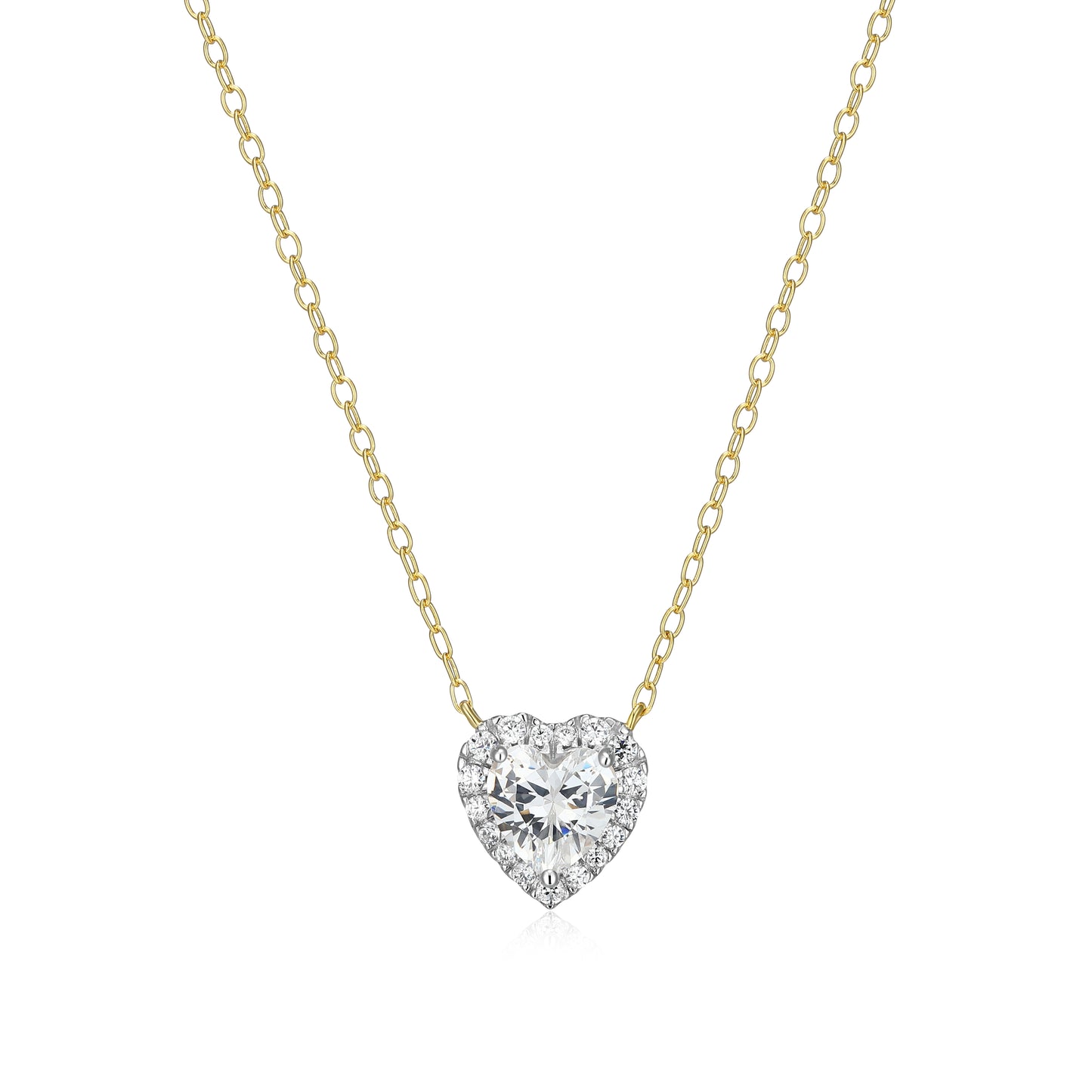 MN0149Y - Amoré Halo Necklace | Monte Luna