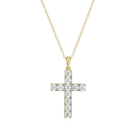 MN0150Y - Faith Cross Pendant Necklace | Monte Luna