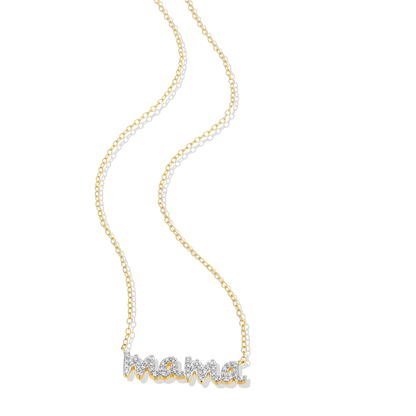 Mama Statement Necklace in 14K Yellow Gold-Plated Sterling Silver | M by Monte Luna
