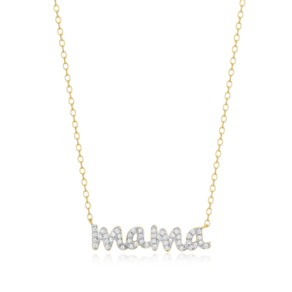 Mama Statement Necklace in 14K Yellow Gold-Plated Sterling Silver | M by Monte Luna