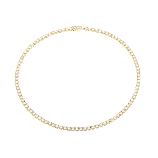 UN0120 - Basic Lab-Created White Sapphire Tennis Necklace | ethos