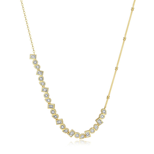 BN0257Y - Lab-Grown Diamond Abacus Bead Necklace | m by monte luna