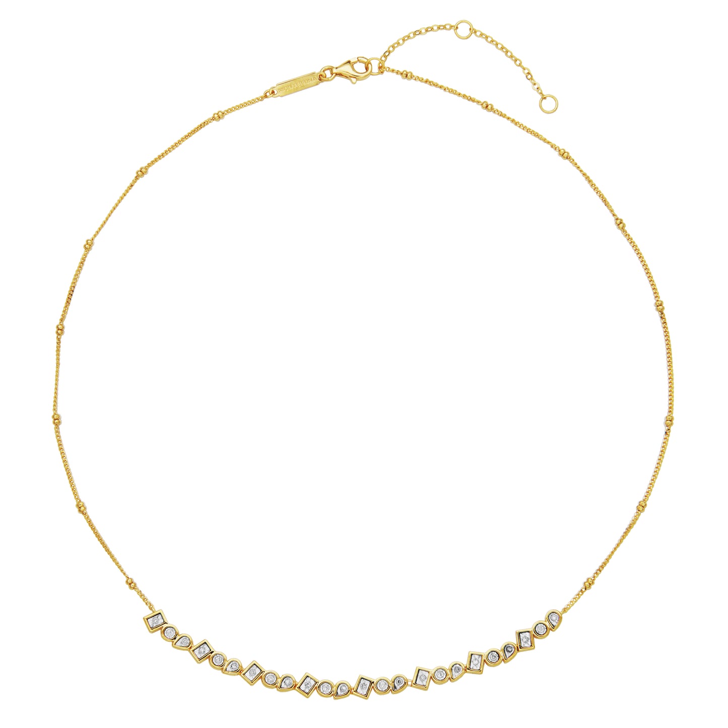BN0257Y - Lab-Grown Diamond Abacus Bead Necklace | m by monte luna