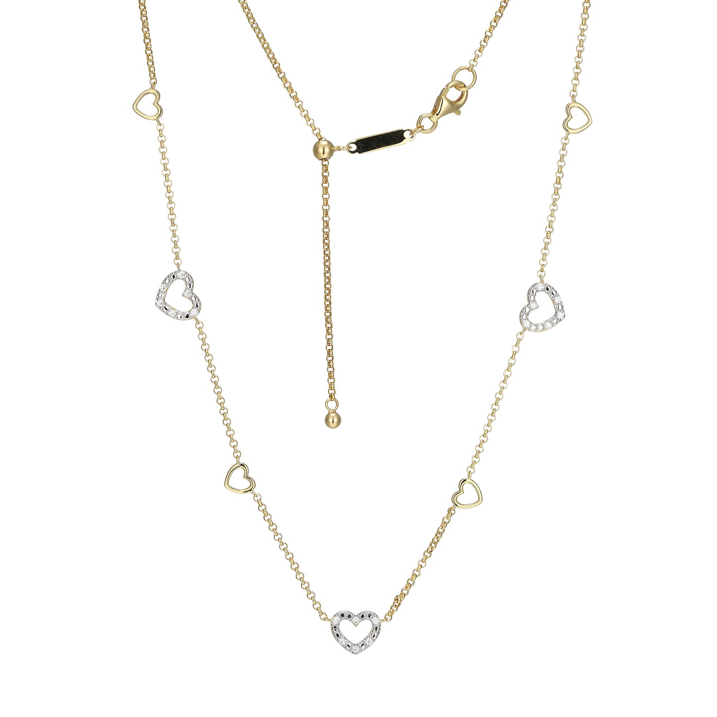 BN0274Y - AmorÃ© Station Lab-Created Diamond Bolo Necklace | m by monte luna
