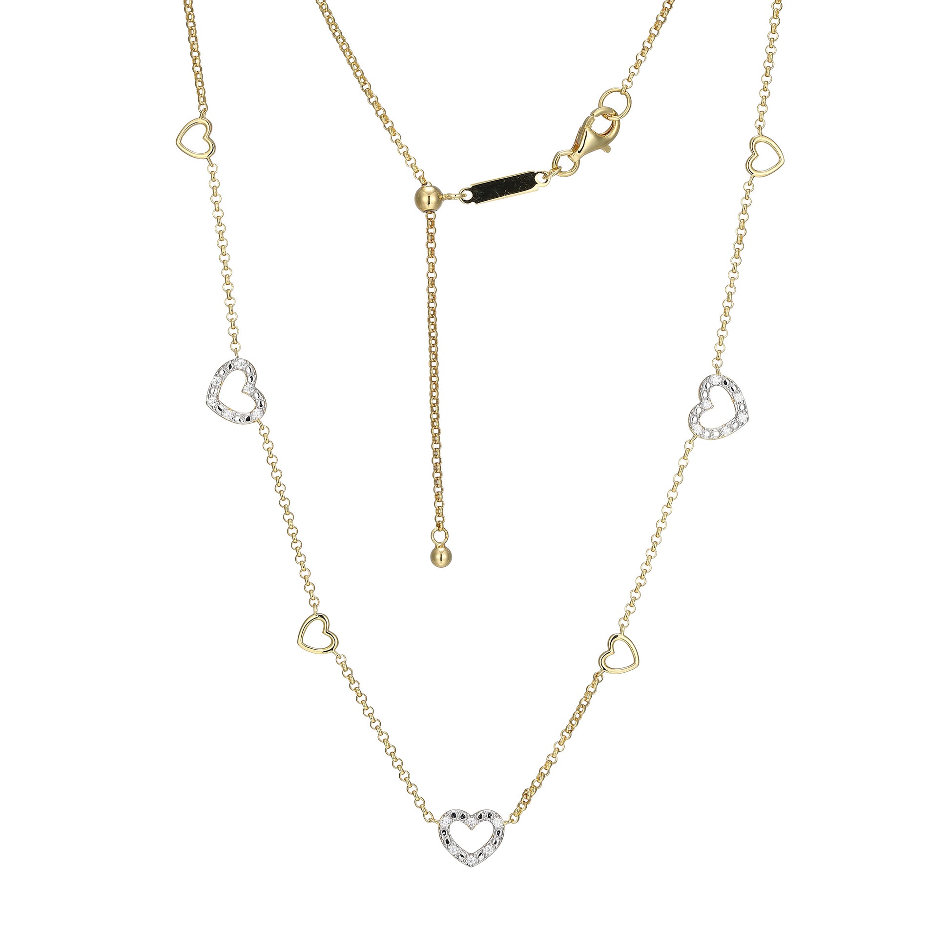 BN0274Y - AmorÃ© Station Lab-Created Diamond Bolo Necklace | m by monte luna