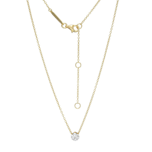 BN0278Y - Cluster Lab-Created Diamond Pendant Necklace | m by monte luna