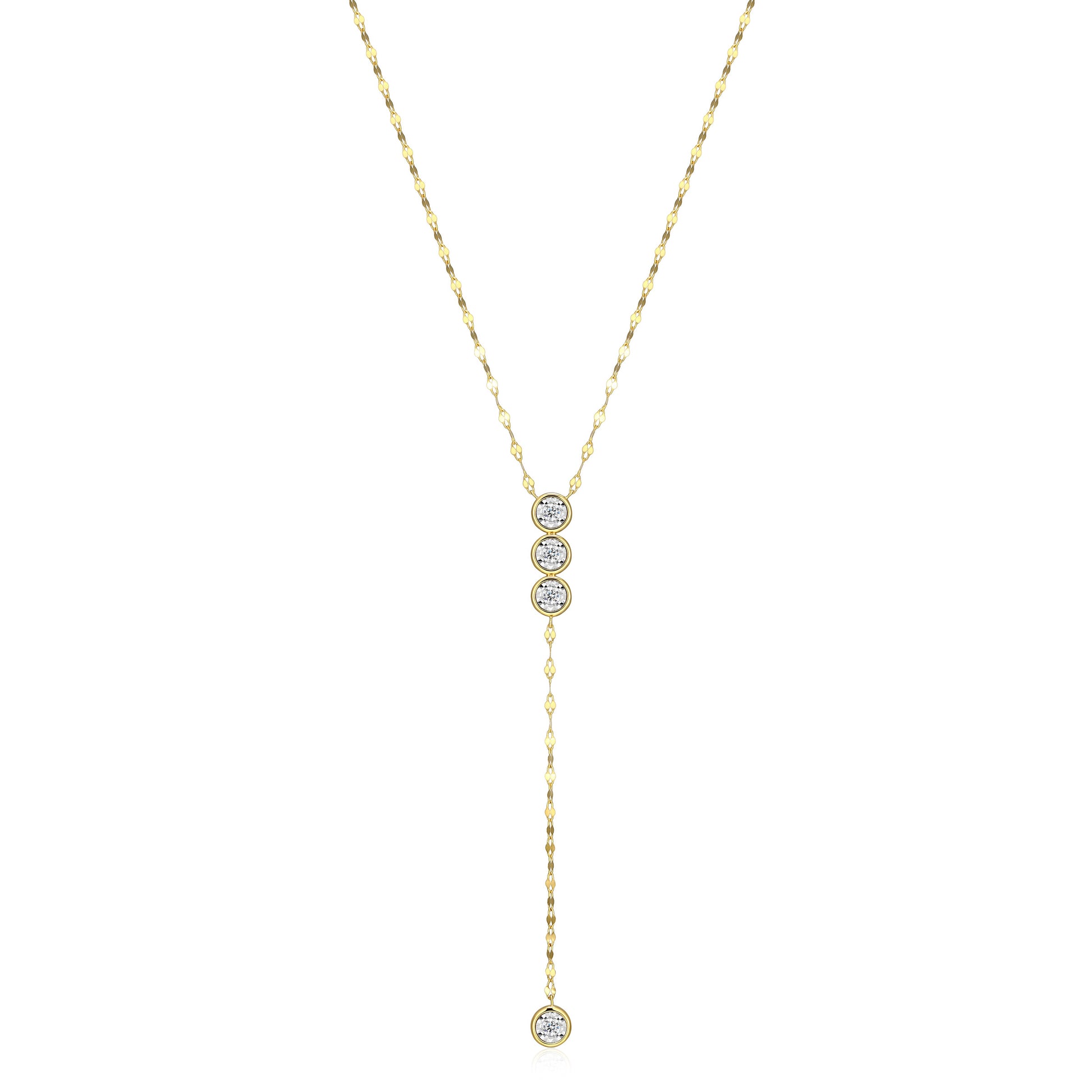 BN0302Y - Lariat Lumachina Chain Necklace | m by monte luna