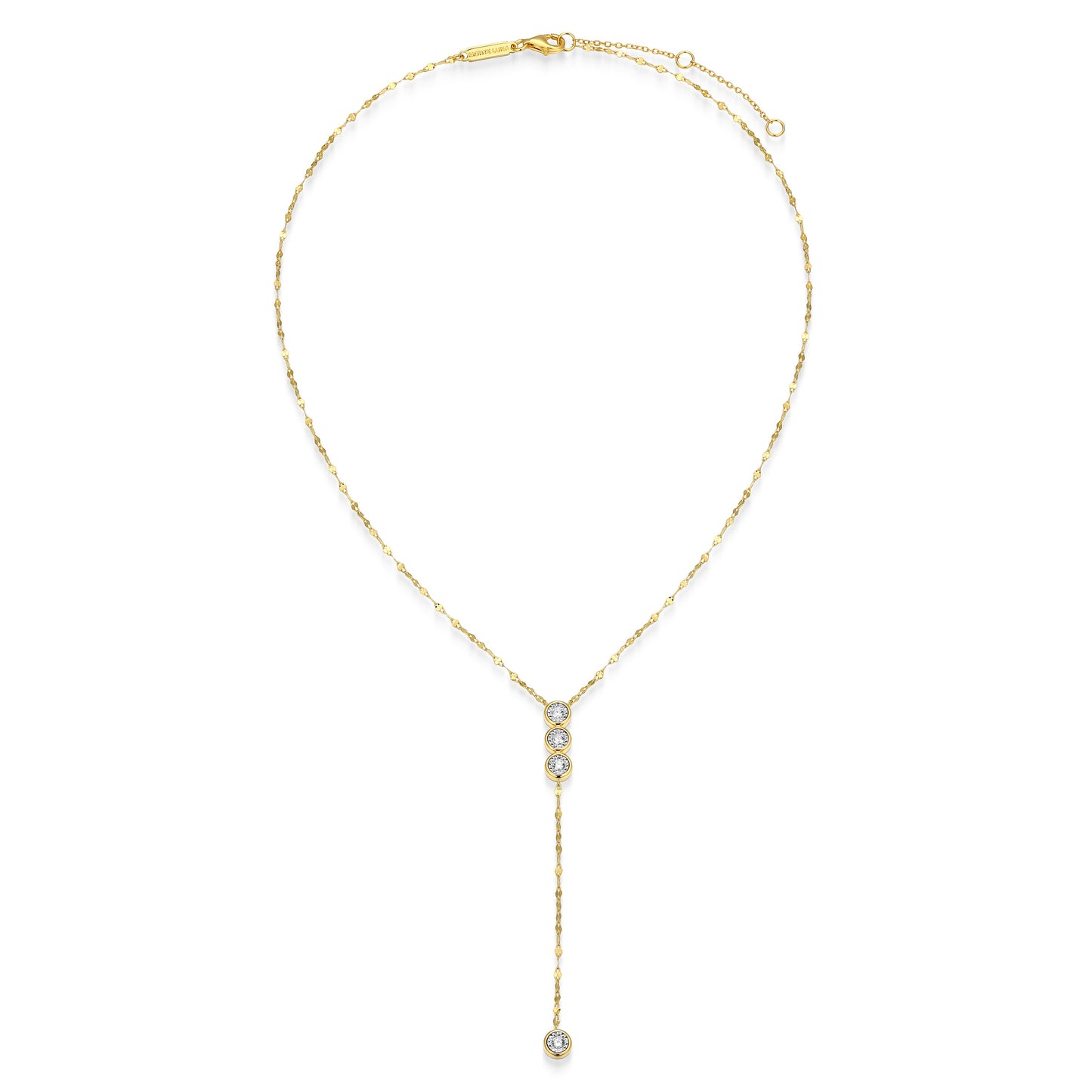 BN0302Y - Lariat Lumachina Chain Necklace | m by monte luna