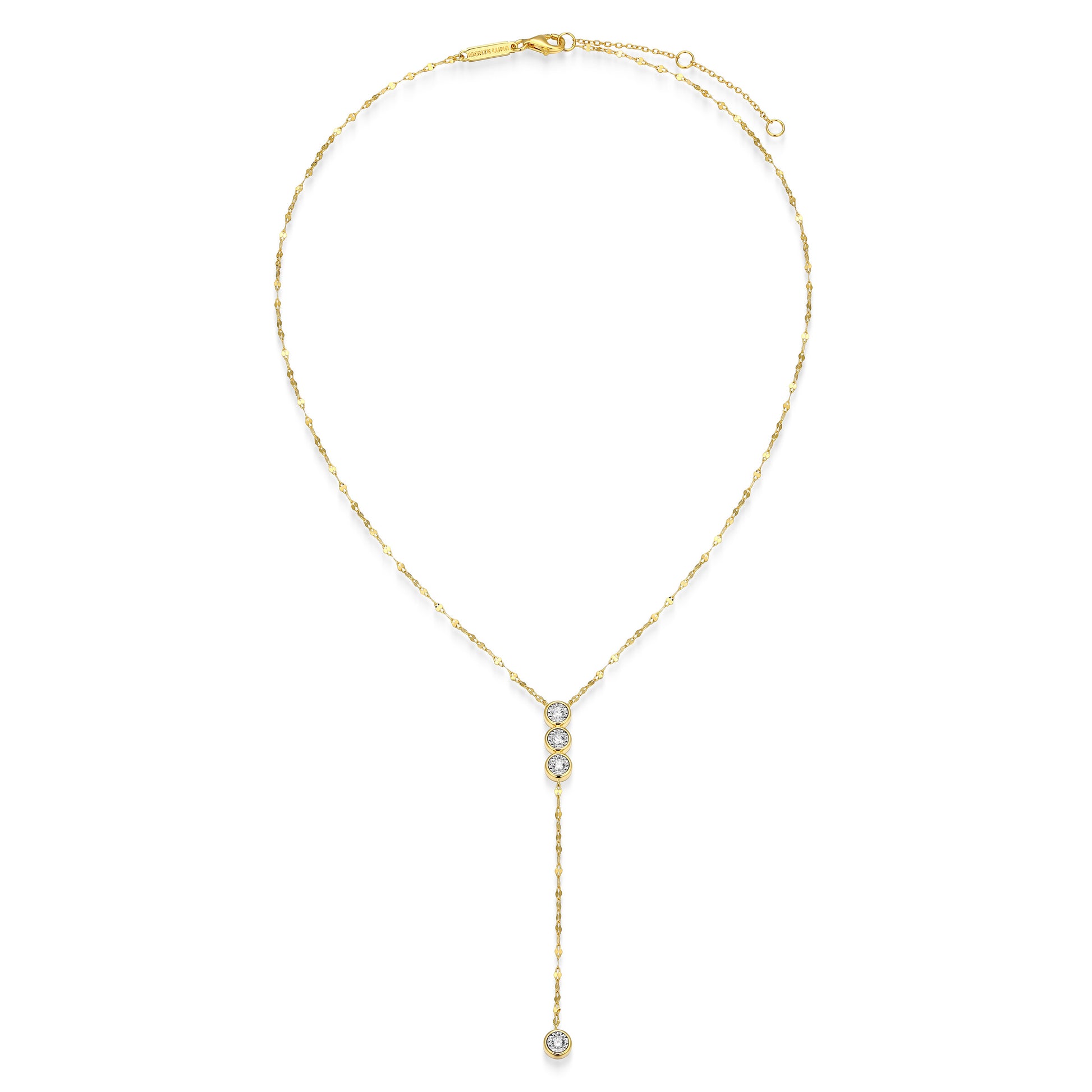 BN0302Y - Lariat Lumachina Chain Necklace | m by monte luna