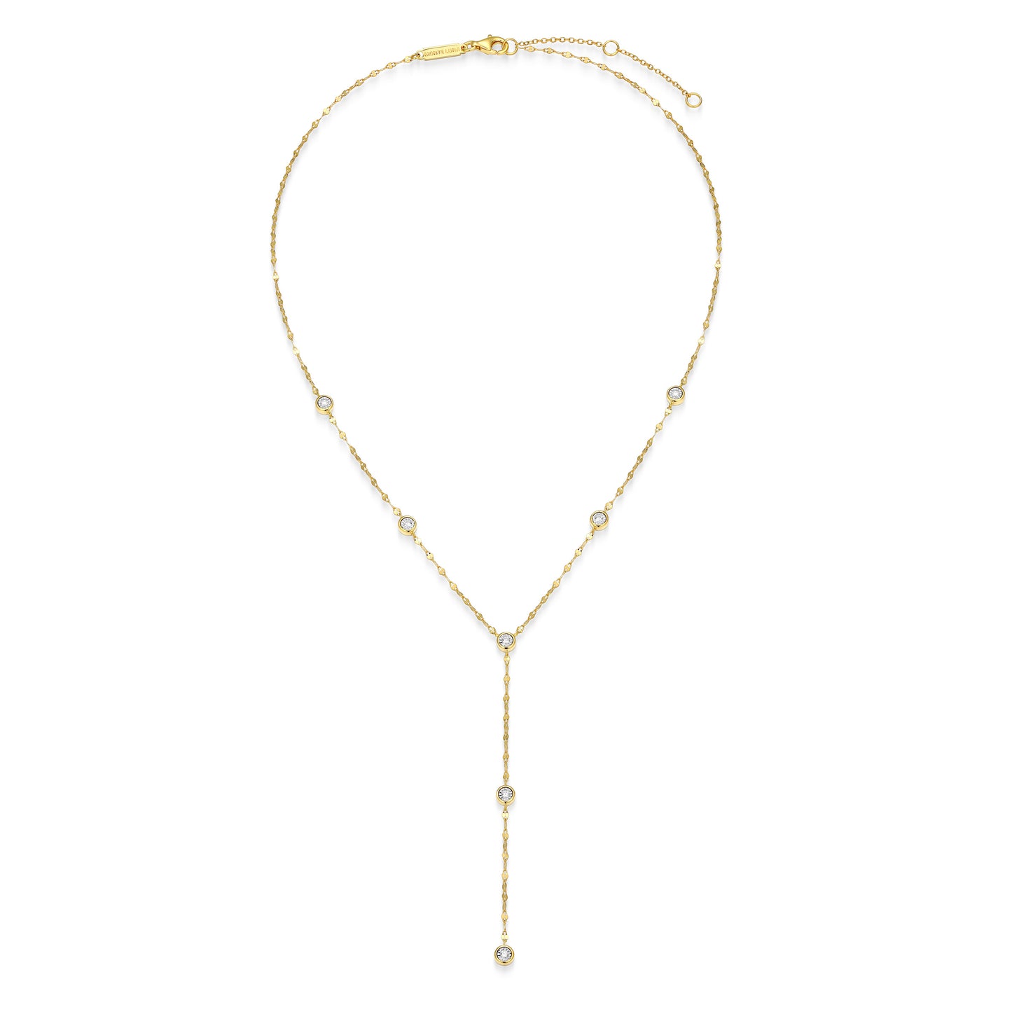 BN0303Y - Station Lariat Lumachina Chain Necklace | m by monte luna