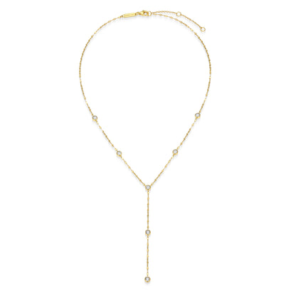 BN0303Y - Station Lariat Lumachina Chain Necklace | m by monte luna