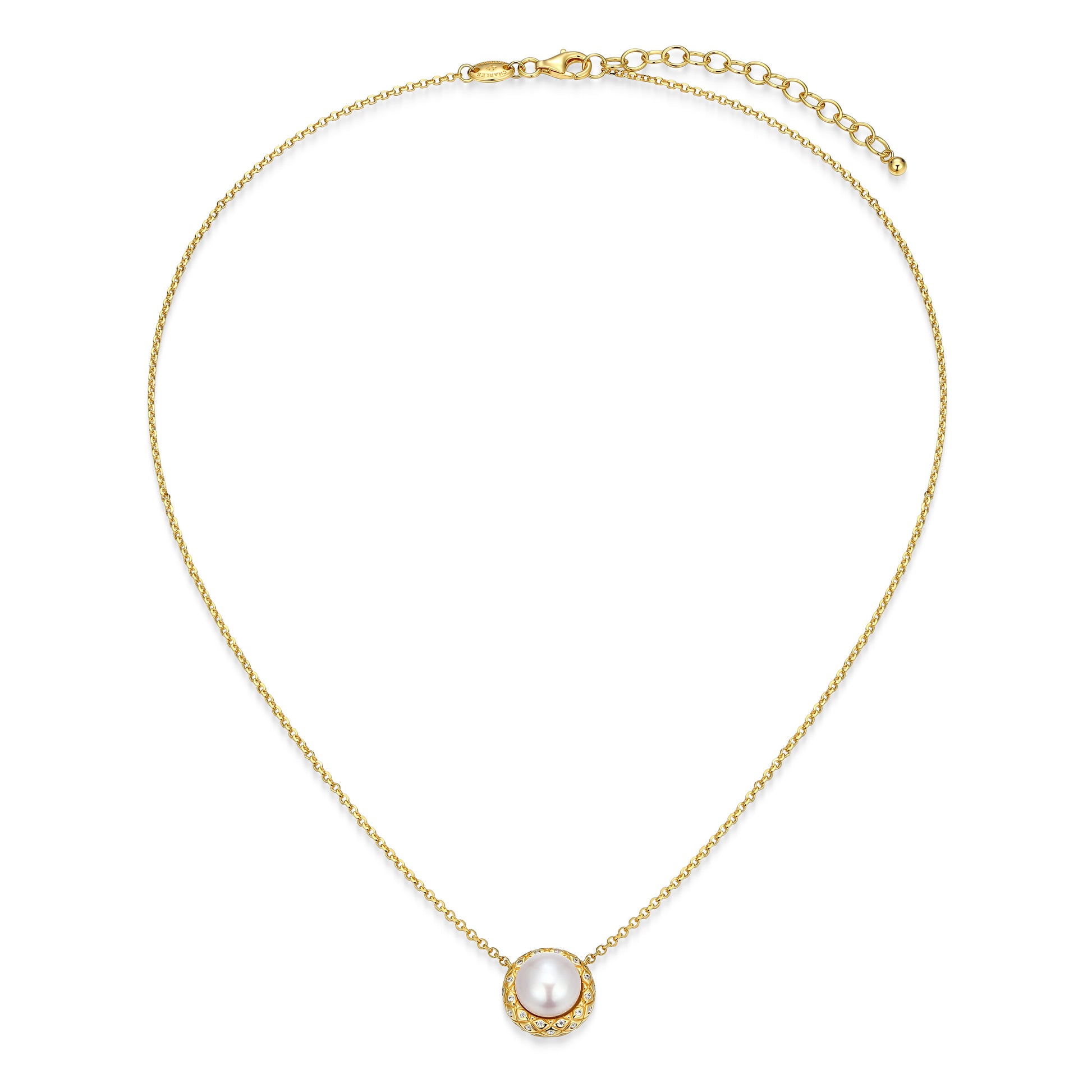 CN0216 - Quilted Freshwater Pearl Necklace | Paris 1901