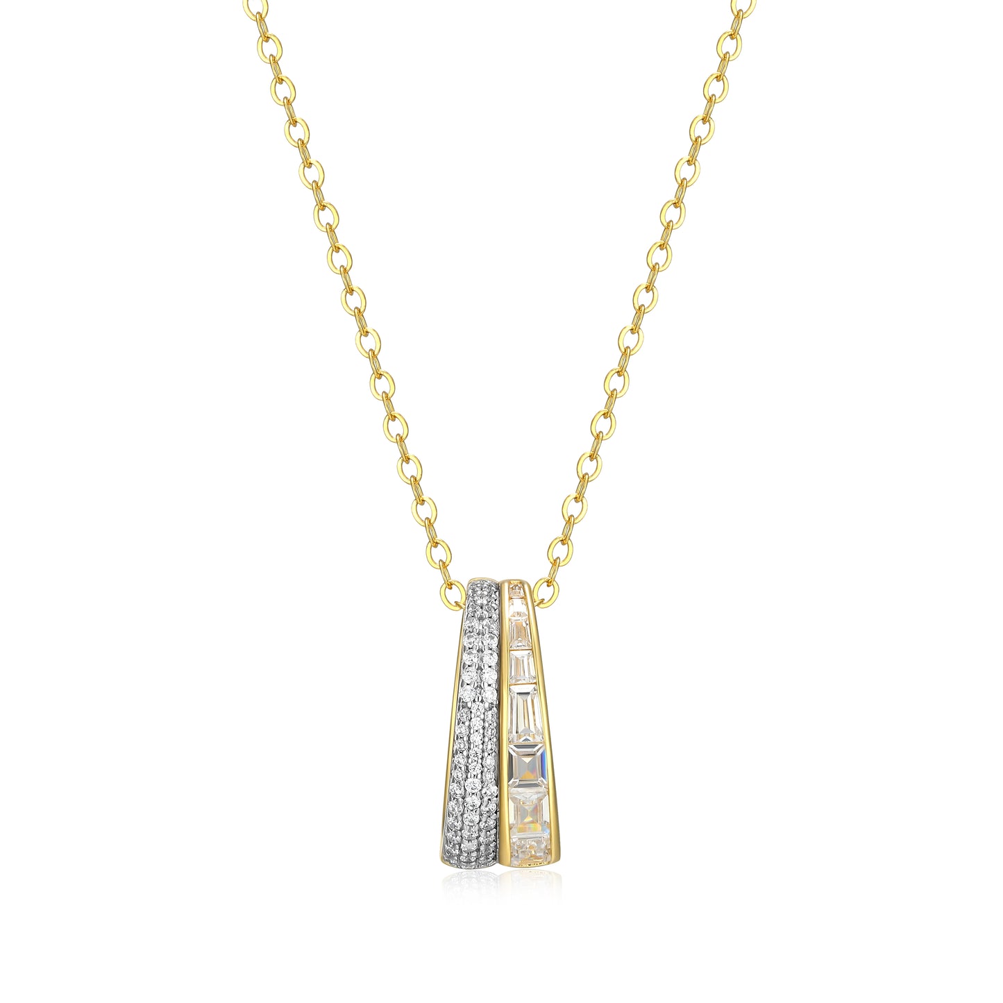 CN0224 - Baguette Rondelle Necklace | Paris 1901