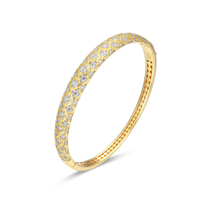 CB0221 - Two-Tone Clover Bangle | Paris 1901