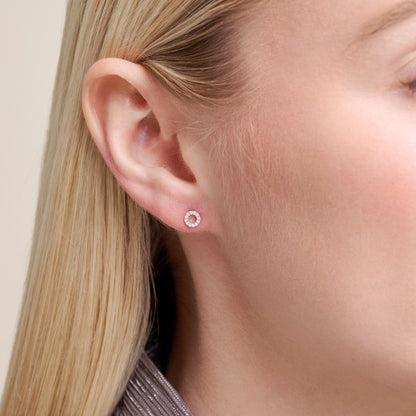 XO Stud Earrings in 14K Yellow Gold-Plated Sterling Silver | M by Monte Luna