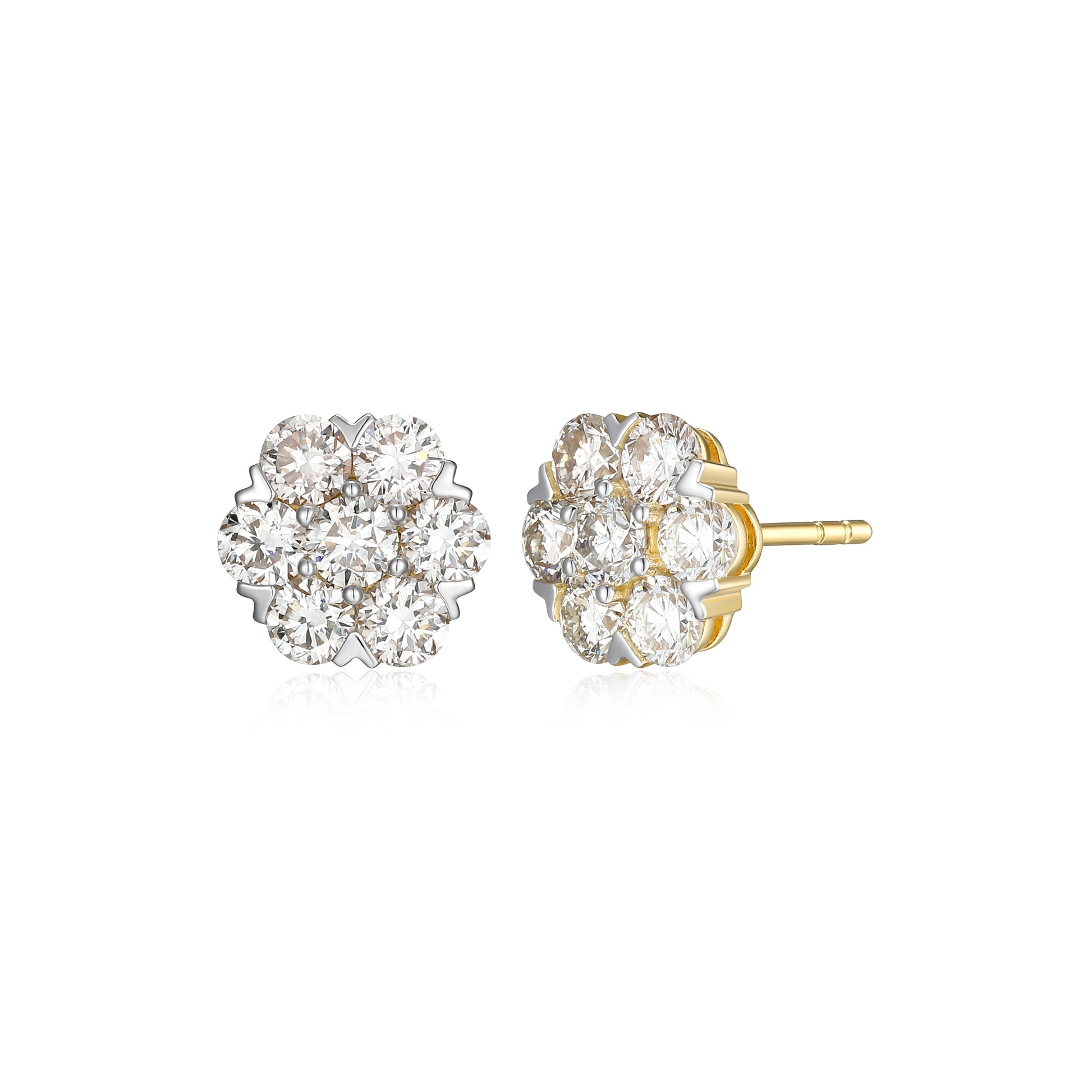 ME0146Y - Cluster Stud Earrings | Monte Luna
