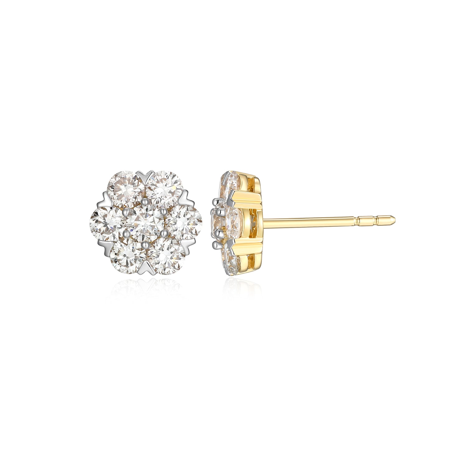 ME0146Y - Cluster Stud Earrings | Monte Luna
