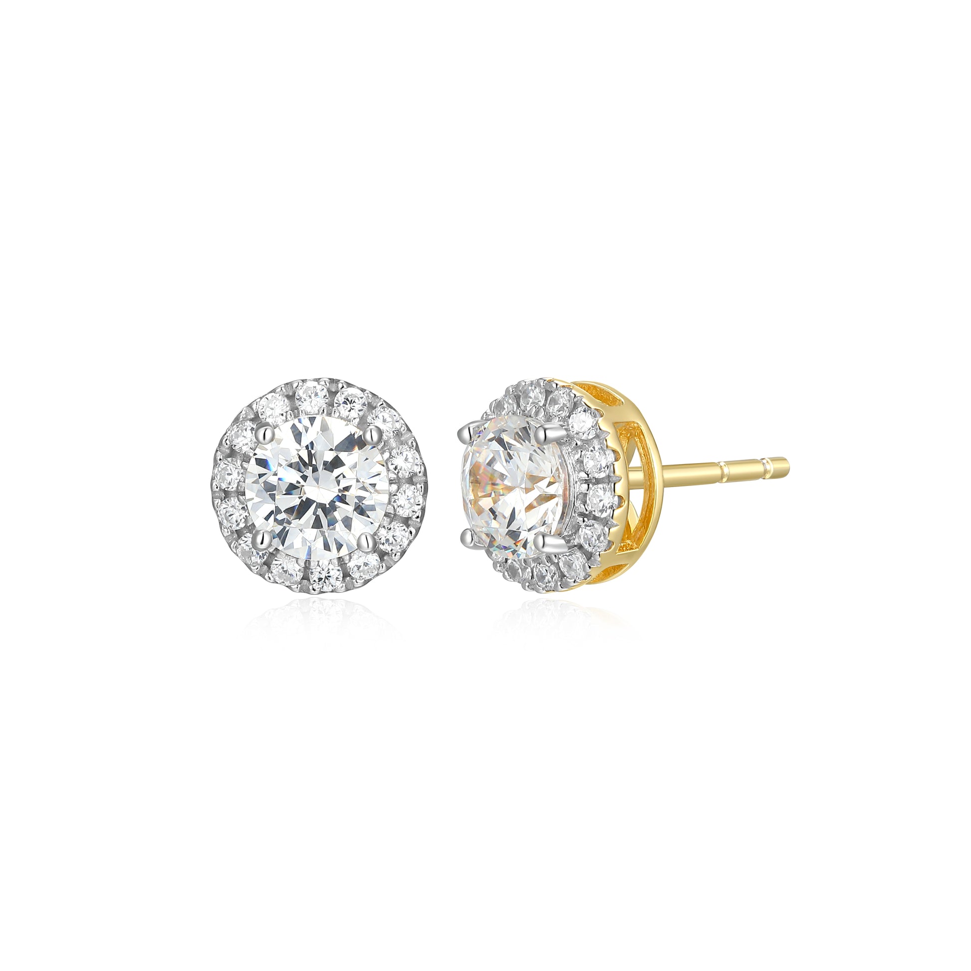 ME0147Y - Halo Stud Earrings | Monte Luna