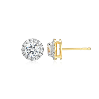 ME0147Y - Halo Stud Earrings | Monte Luna