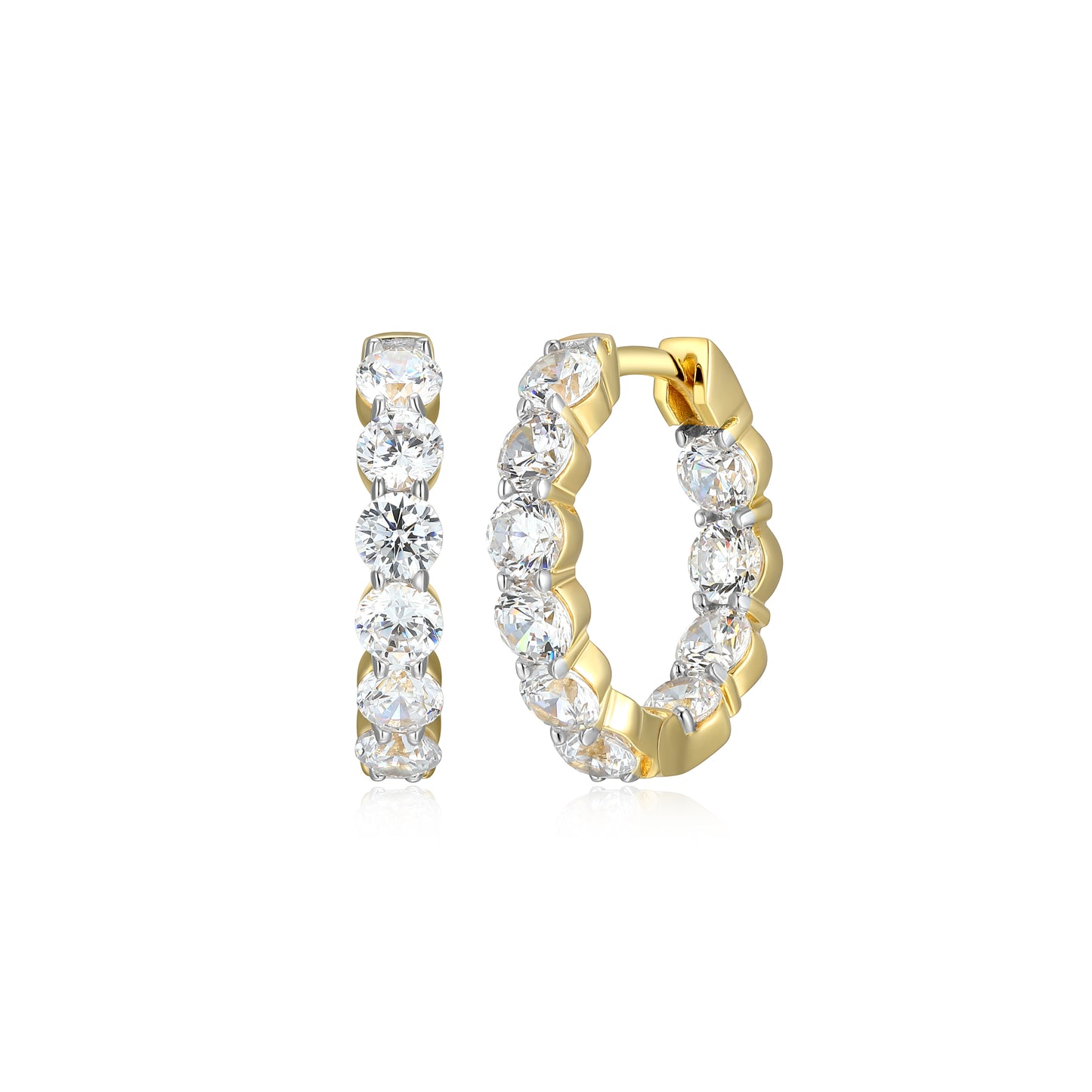 ME0156Y - Inside-Out Hoop Earrings | Monte Luna