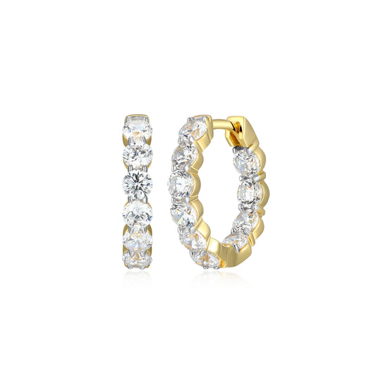 ME0156Y - Inside-Out Hoop Earrings | Monte Luna