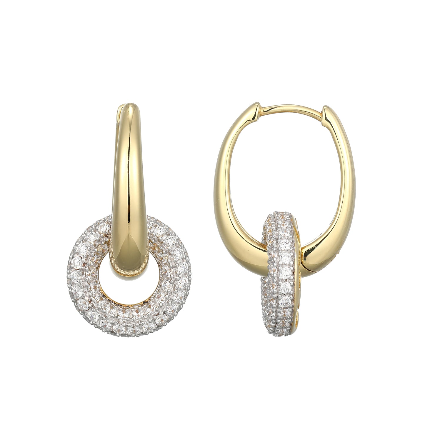 ME0109 - Circlet Lab-Created Diamond Earrings | Monte Luna