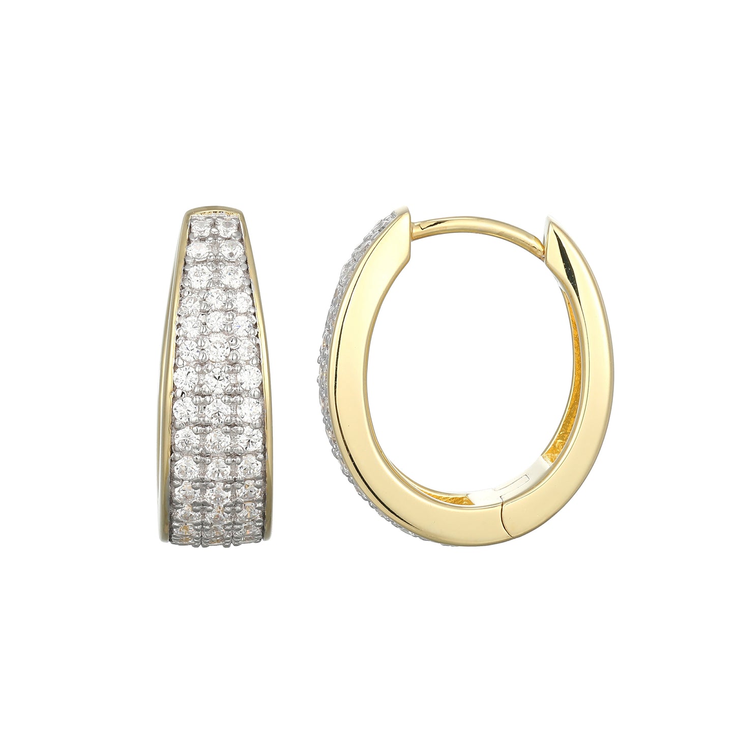ME0124 - Timeless Tapered Lab-Created Diamond Earrings | Monte Luna