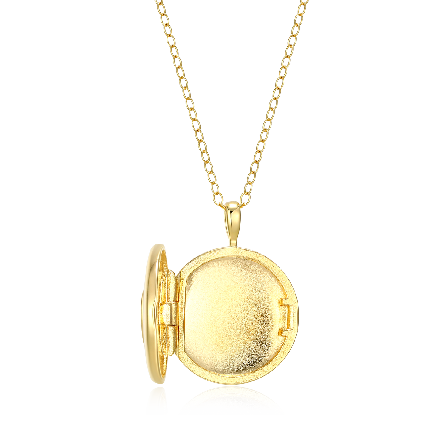 Pave Heart Locket Lab-Created Diamond Pendant Necklace in 14K Gold & Rhodium-Plated Sterling Silver | M by Monte Luna