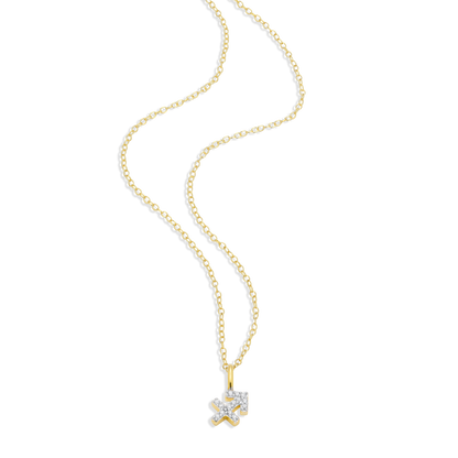 Sagittarius Constellation Pendant Necklace in 14K Yellow Gold-Plated Sterling Silver | M by Monte Luna