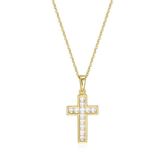 RN0226Y - Classic Cross Pendant Necklace | reign