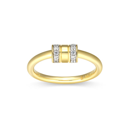 BR0273Y - Rondelle Lab-Created Ring | m by monte luna