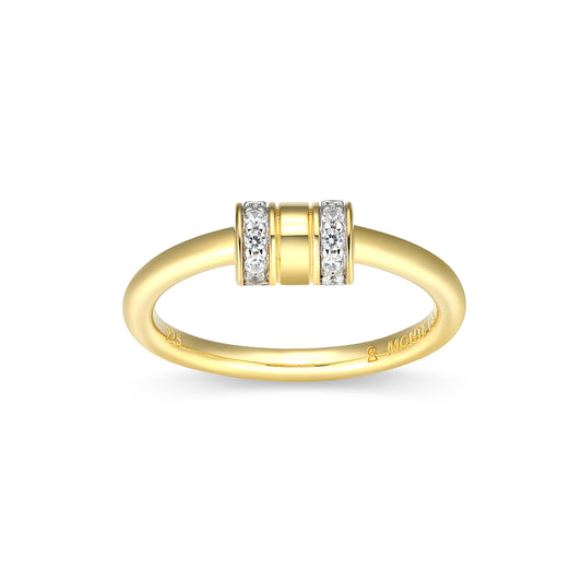 BR0273Y - Rondelle Lab-Created Ring | m by monte luna