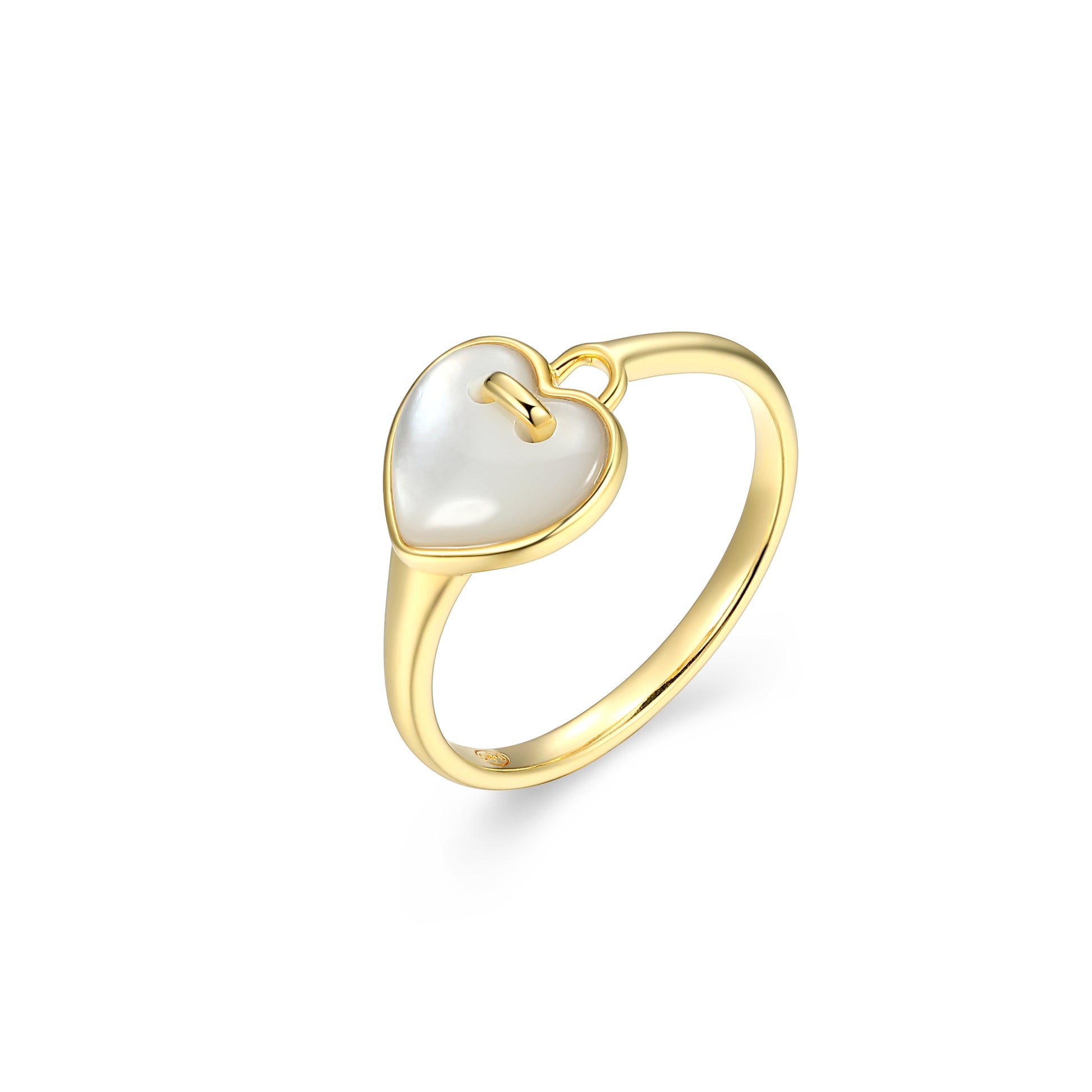 CR02266 - Amour Mother of Pearl Ring | Paris 1901