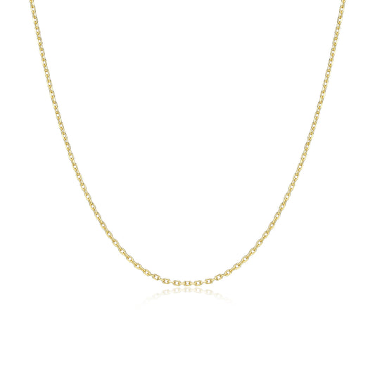 RN0251Y - Diamond Cut Cable Chain Necklace | reign