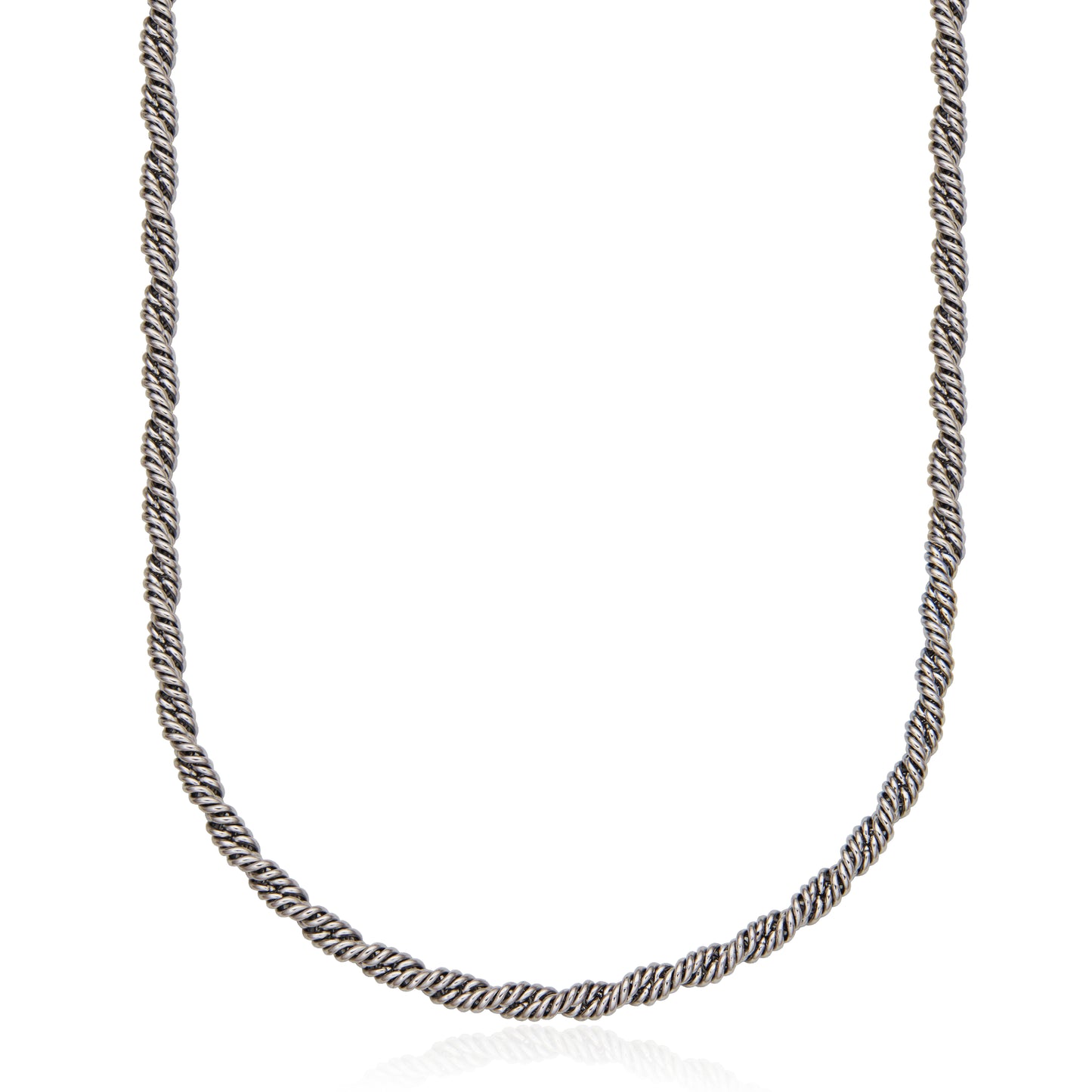 T0XK080124 - Twisted Rope Chain Necklace | steelx