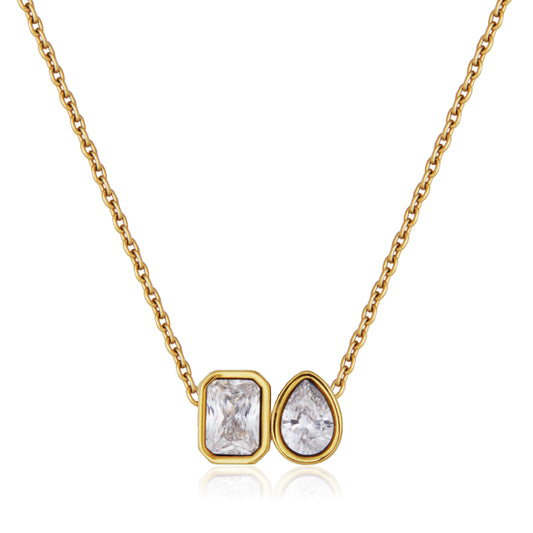 T0XK360218 - Toi Et Moi CZ Necklace | steelx