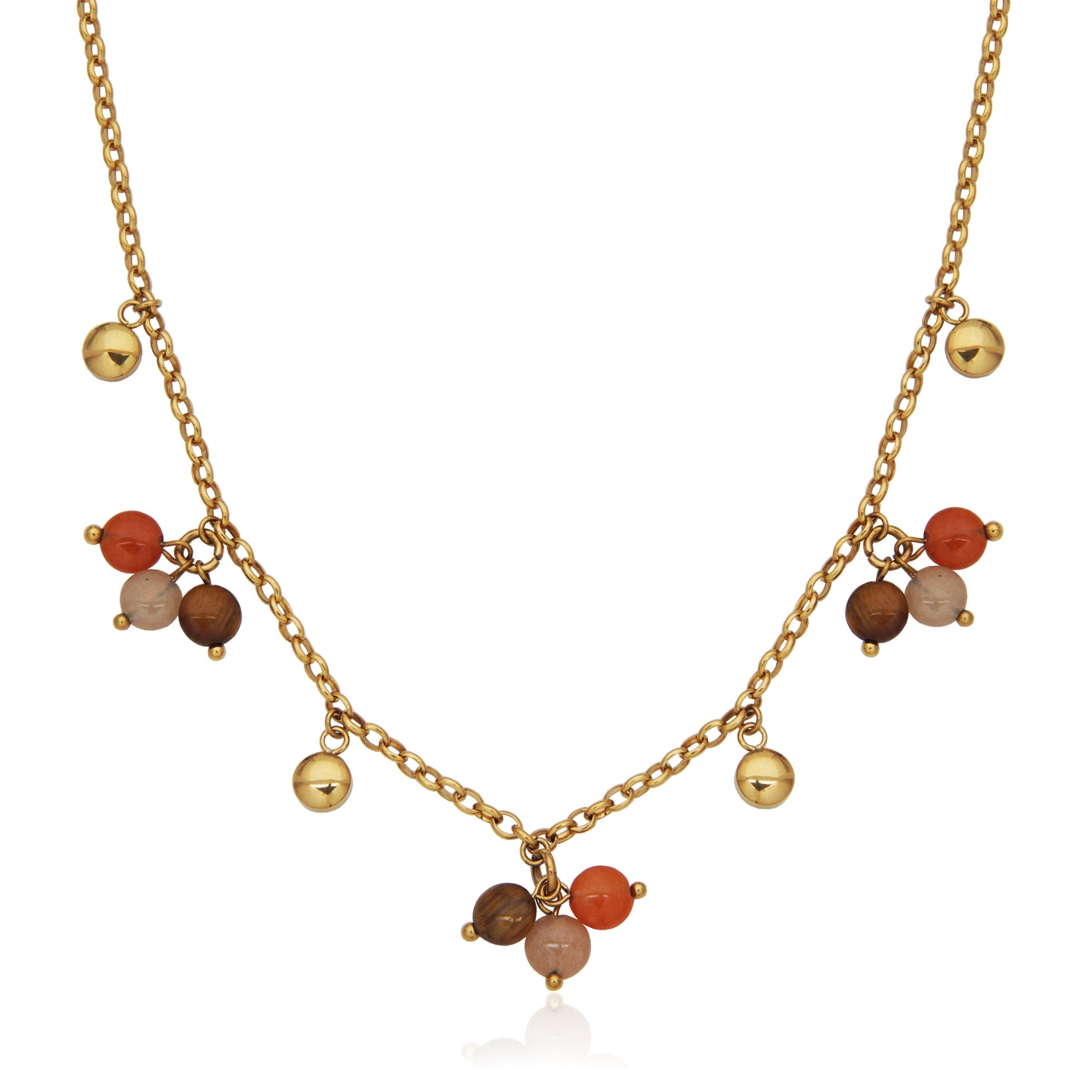 T0XK440216 - Bead Charm Necklace | steelx