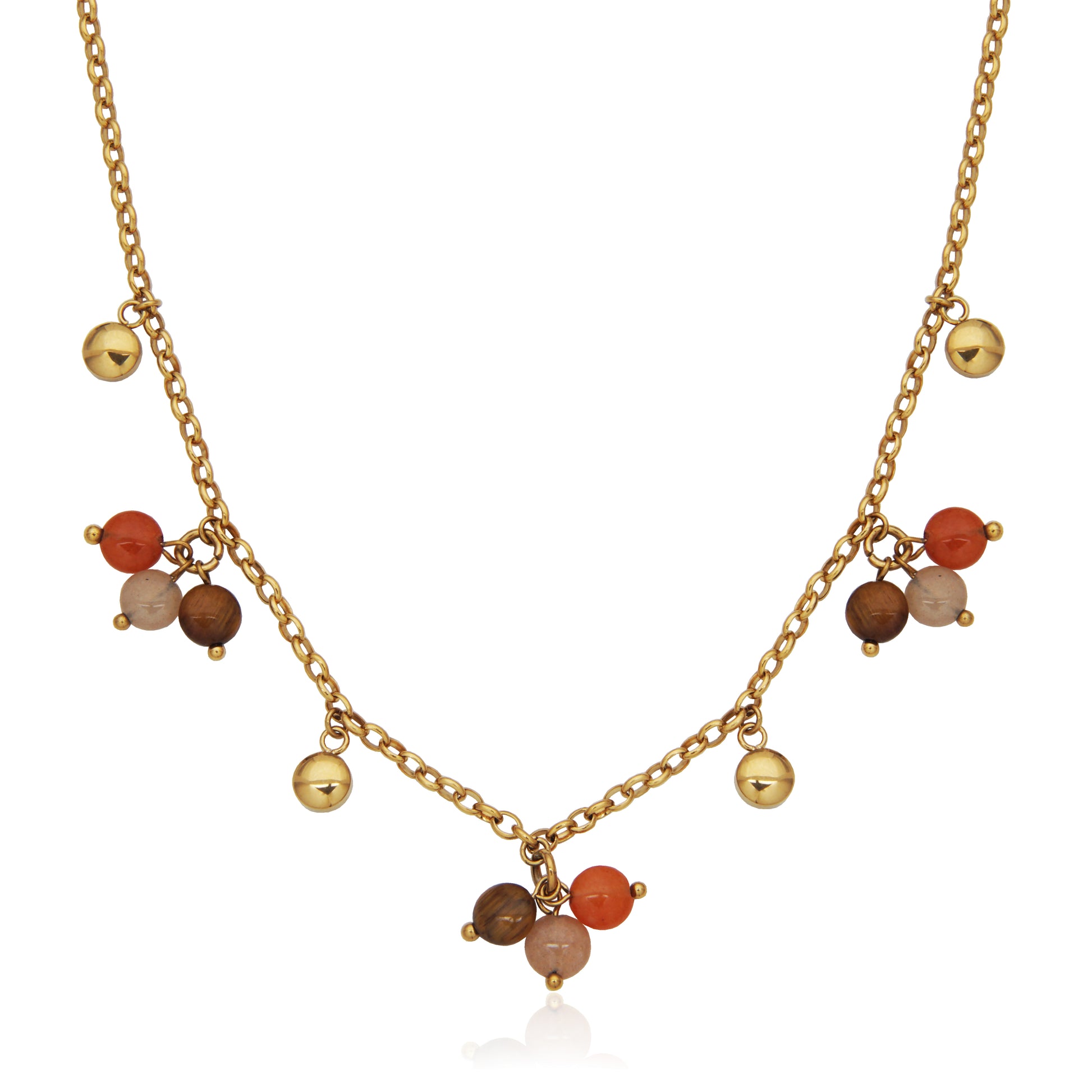 T0XK440216 - Bead Charm Necklace | steelx