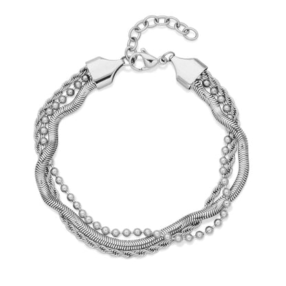 T1XJ920170 - Triple Layered Chain Bracelet | Steelx