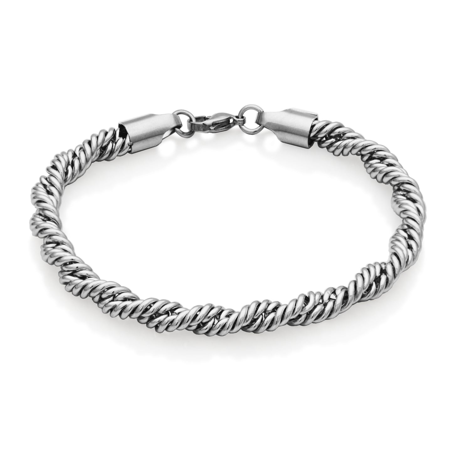 T1XK080188 - Twisted Rope Chain Bracelet | steelx