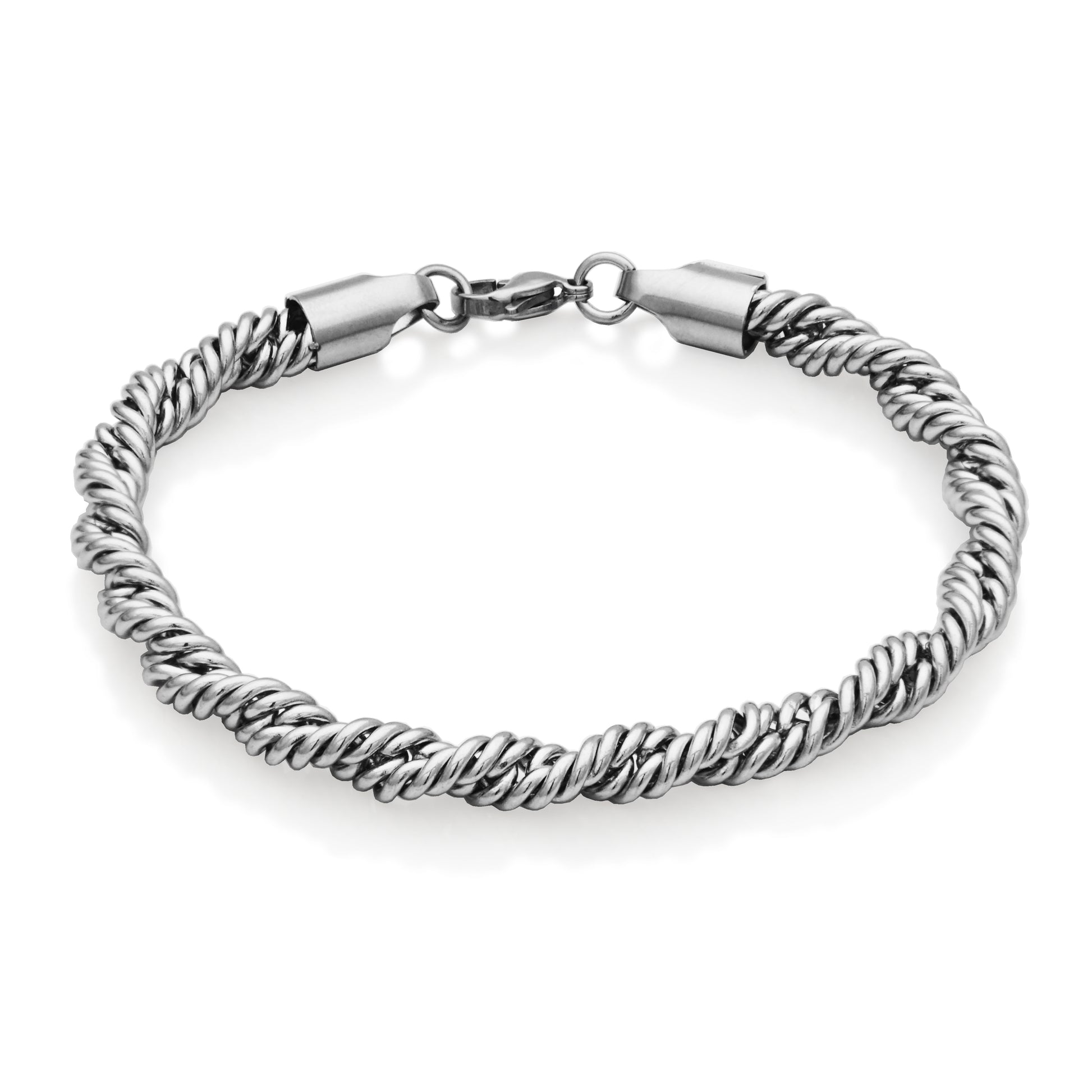 T1XK080188 - Twisted Rope Chain Bracelet | steelx